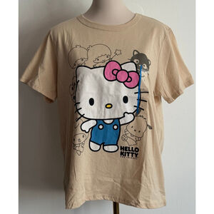 Women's Sanrio Hello Kitty & Friends Beige Short Sleeve Tee L